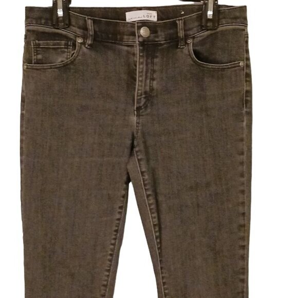 Ann Taylor LOFT, Modern Skinny Jeans in Faded‎ Black, Size 28/6 - Picture 2 of 12